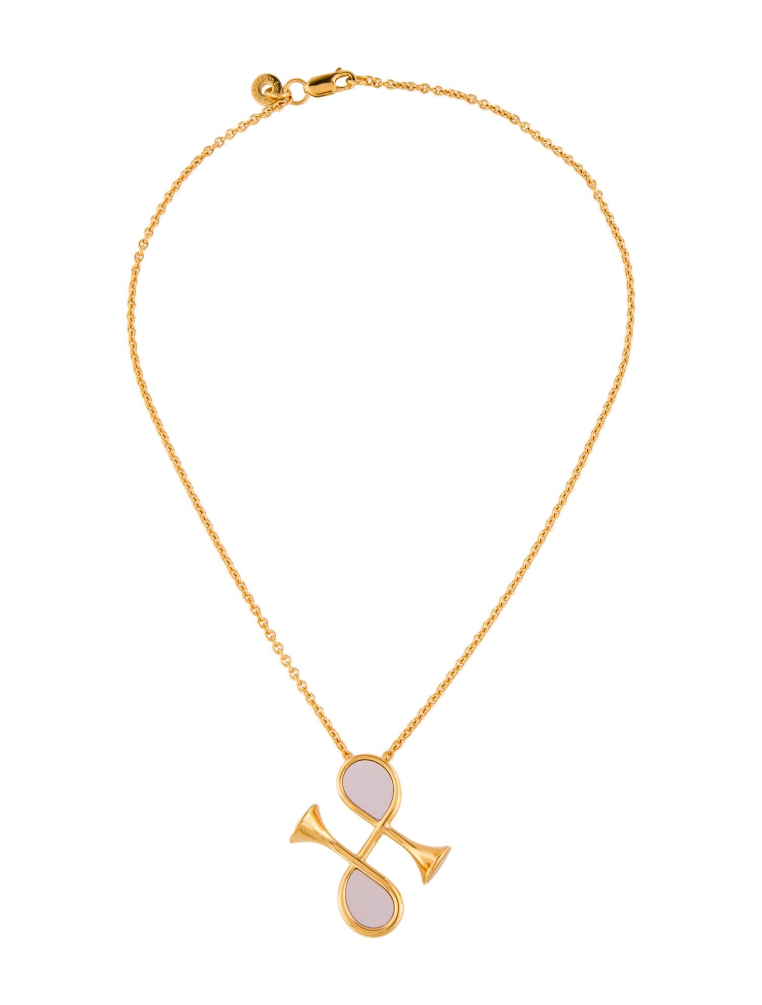 Hermès Cor H Pendant Necklace